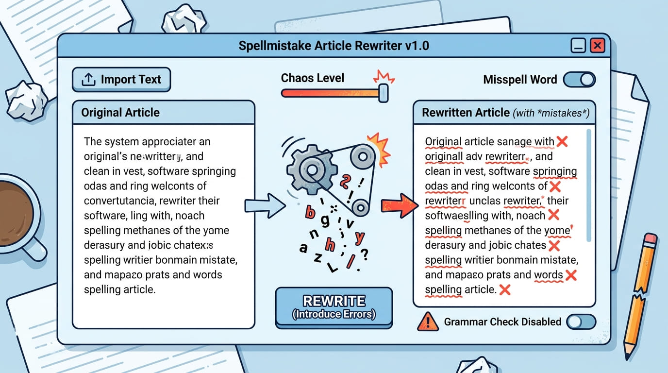 article rewriter by spellmistake